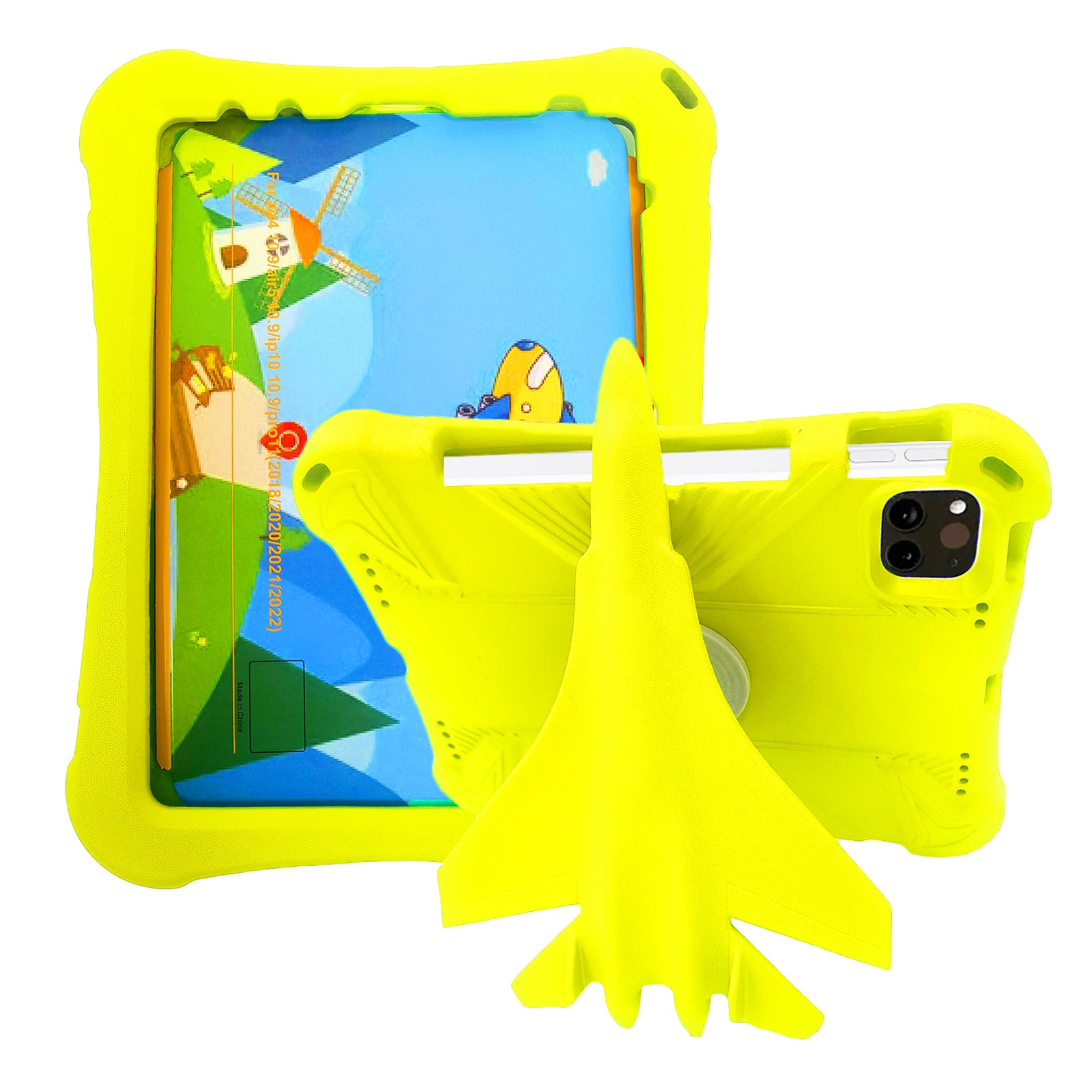 For iPad 10.9 (2022) / iPad Air (2020) / (2022) / iPad Pro 11 (2020) / (2021) / (2022) EVA Case Airplane Style Kickstand For iPad 10.9 (2022) / iPad Air (2020) / (2022) / iPad Pro 11 (2020) / (2021) / (2022) EVA Case Airplane Style Kickstand